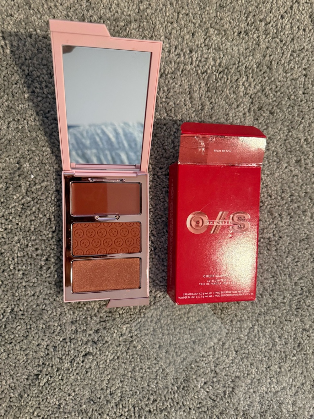 One/Size Rich Betch Cheek Color Trio in Brown